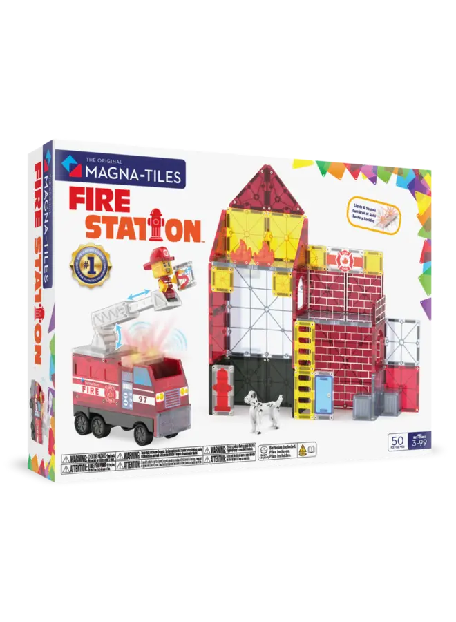 Magna-Tiles | fire station | 50 pieces