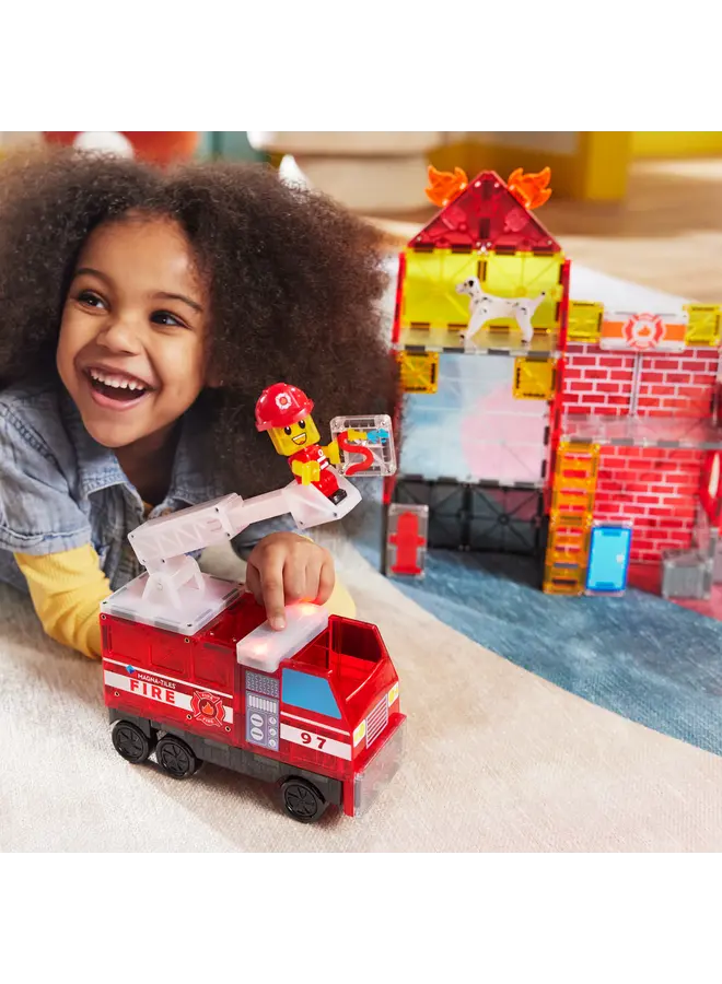 Magna-Tiles | fire station | 50 pieces