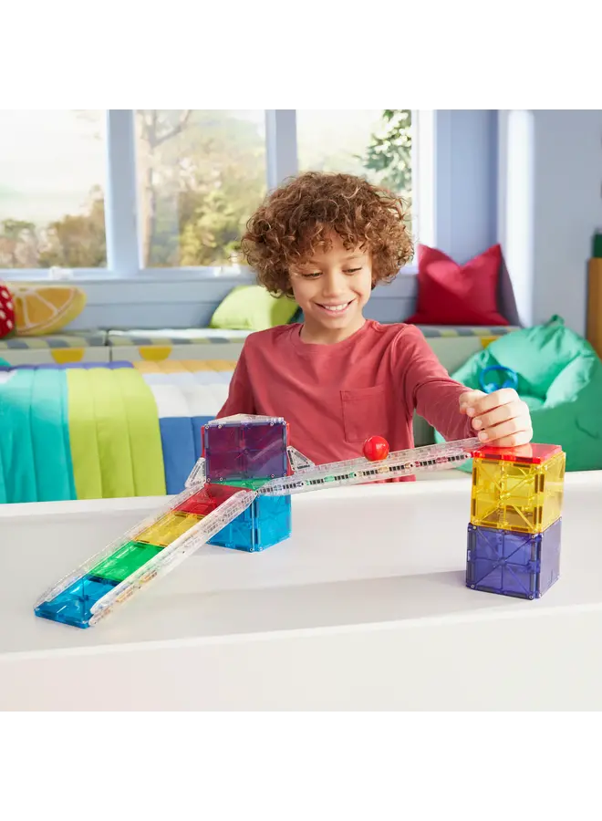Magna-Tiles | rail racers | 33 pieces