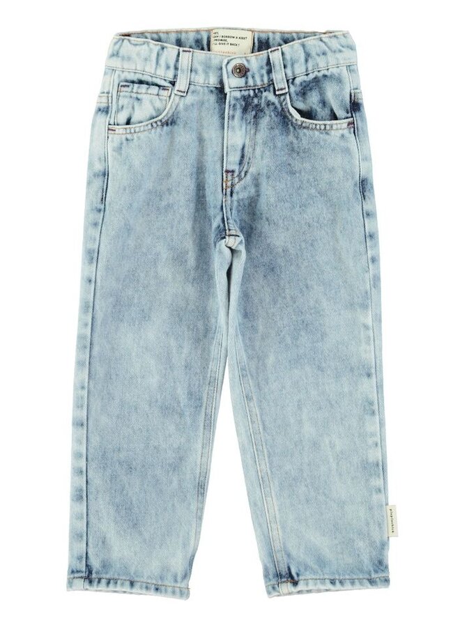 Piupiuchick | unisex trousers | washed blue denim
