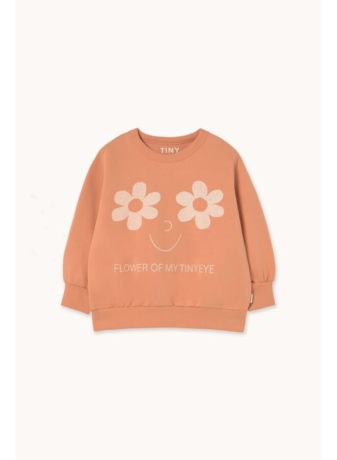 Tinycottons | flowers eyes graphic sweatshirt