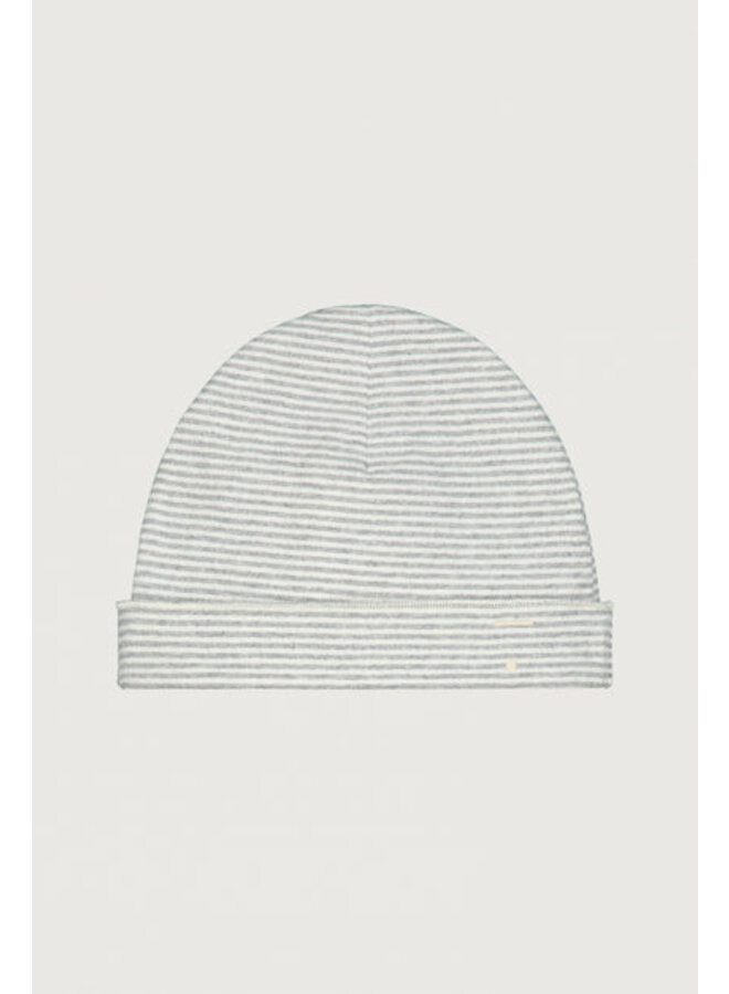 Gray Label | baby beanie gots | grey melange - cream