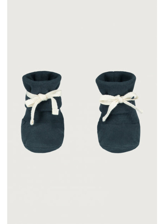 Gray Label | baby booties gots | blue grey