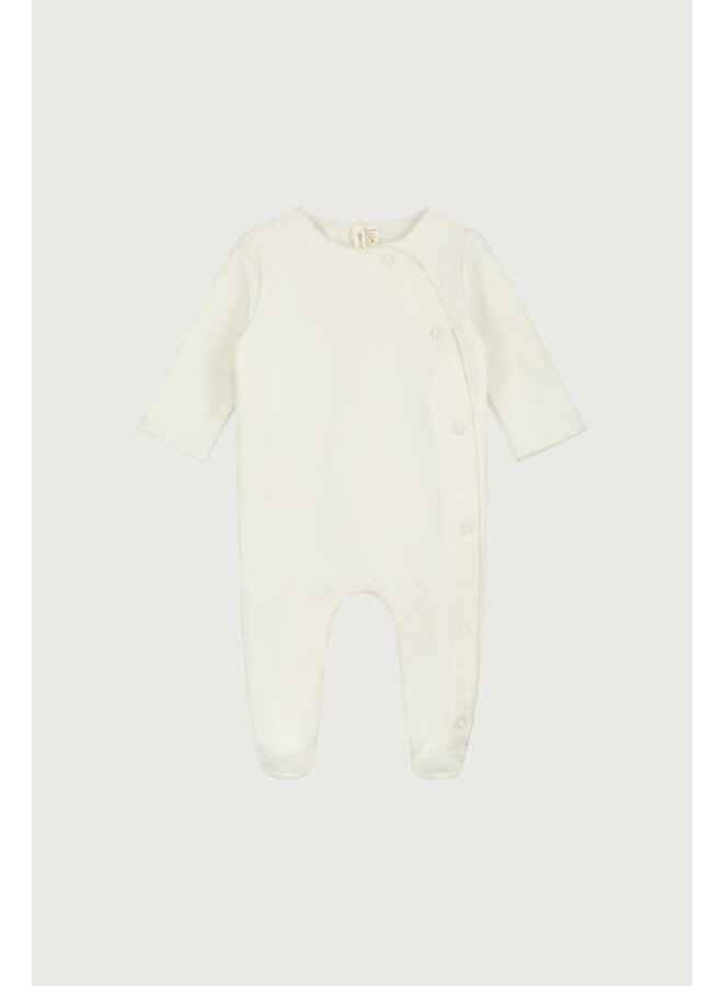 Gray Label | newborn suit with snaps gots | cream