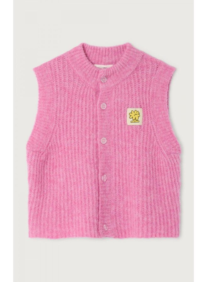 American Vintage | gilet eas | rose bubble chine
