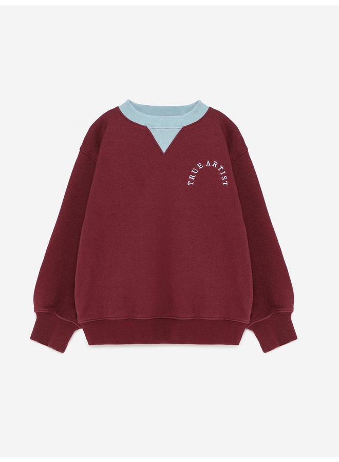 True Artist | sweatshirt n09 | burgundy red