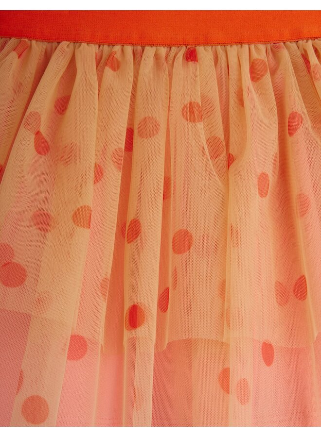 Mini Rodini | dotted tulle skirt | pink