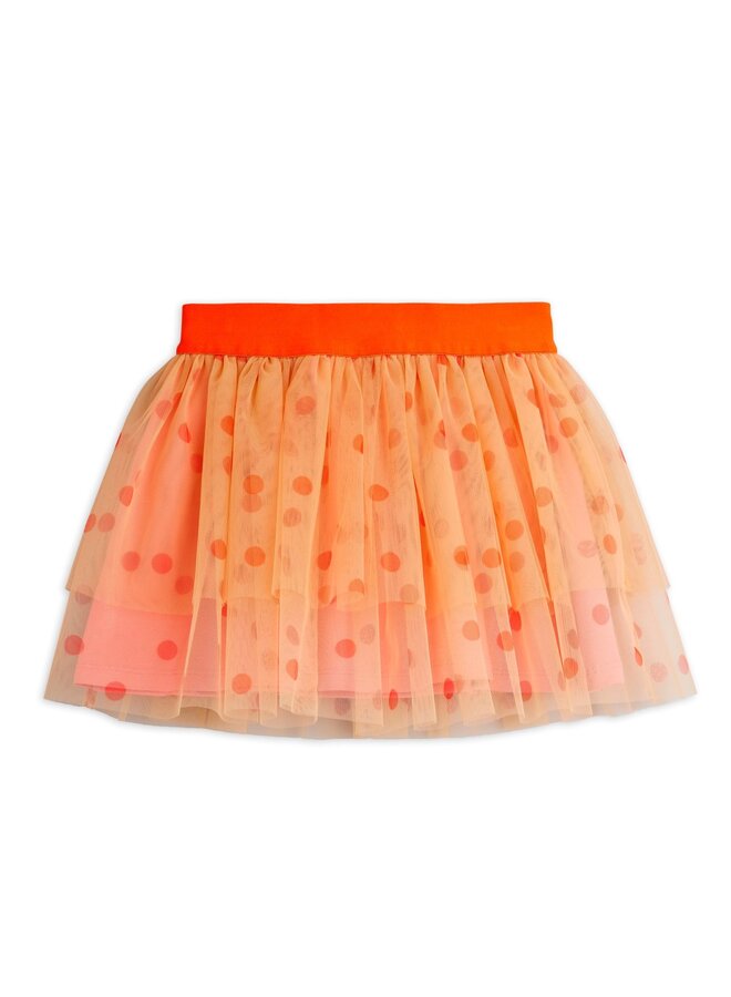 Mini Rodini | dotted tulle skirt | pink