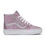 Vans | youth | sk8 hi side zip | glitter lilac mist