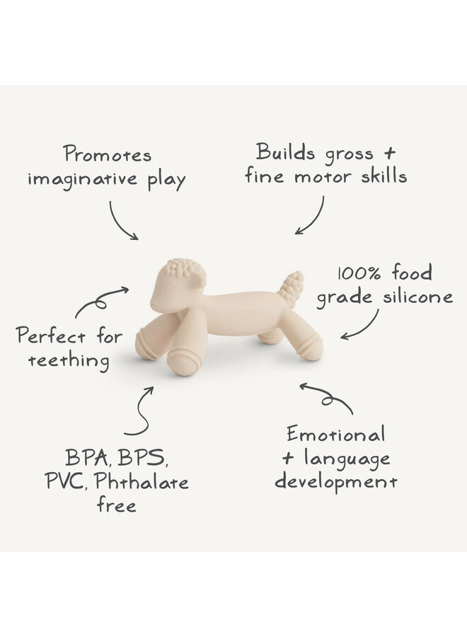 Mushie | figurine teether | lamb