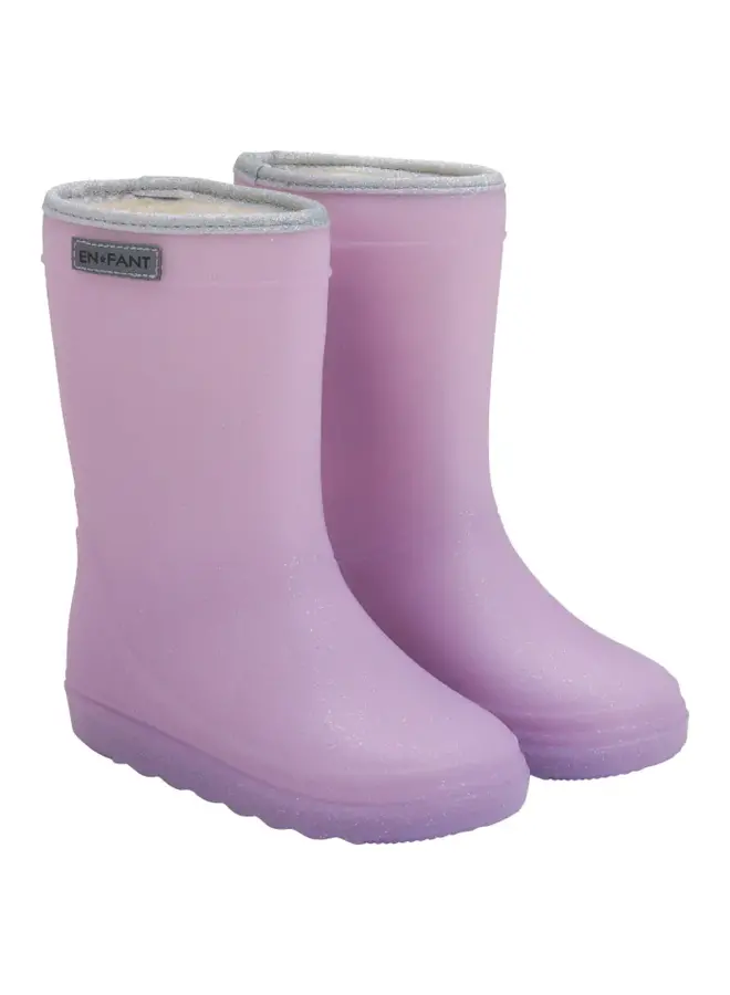 En Fant | thermo boots | lavender glitter