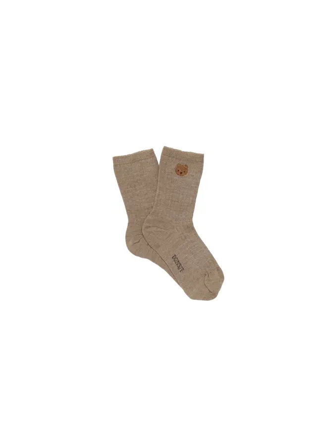 Donsje | bell socks | bear | dusty green