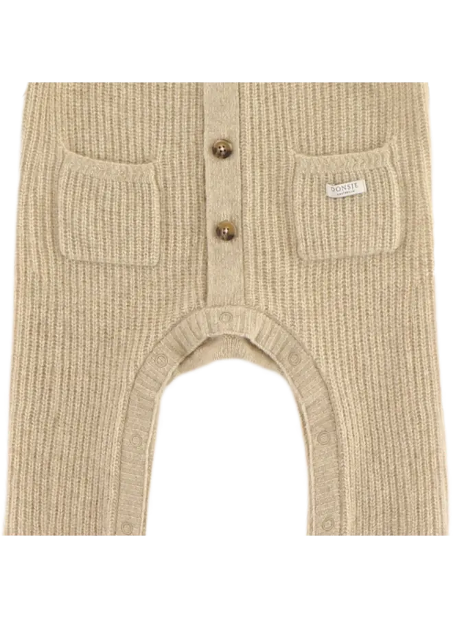 Donsje | geertje merino wool jumpsuit | biscotti melange