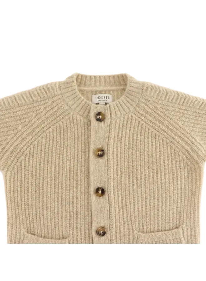 Donsje | geertje merino wool jumpsuit | biscotti melange