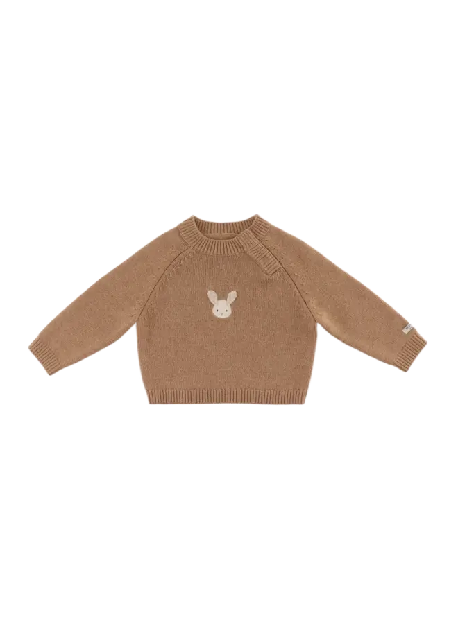 Donsje | sibbe merino wool sweater | fluffy bunny | hazelnut