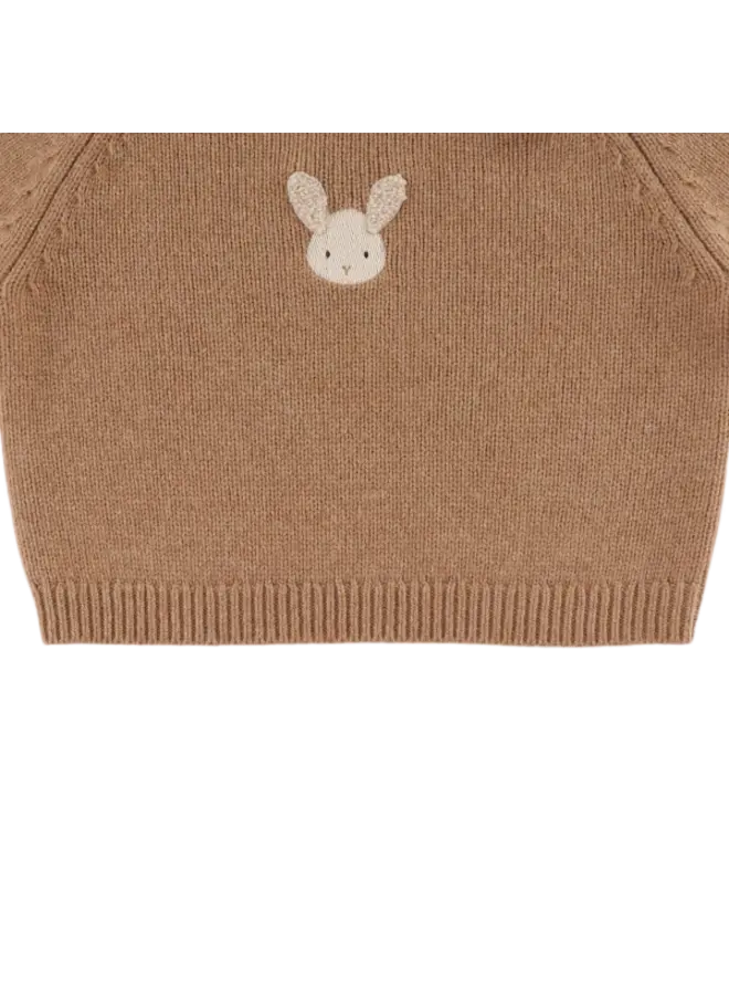 Donsje | sibbe merino wool sweater | fluffy bunny | hazelnut