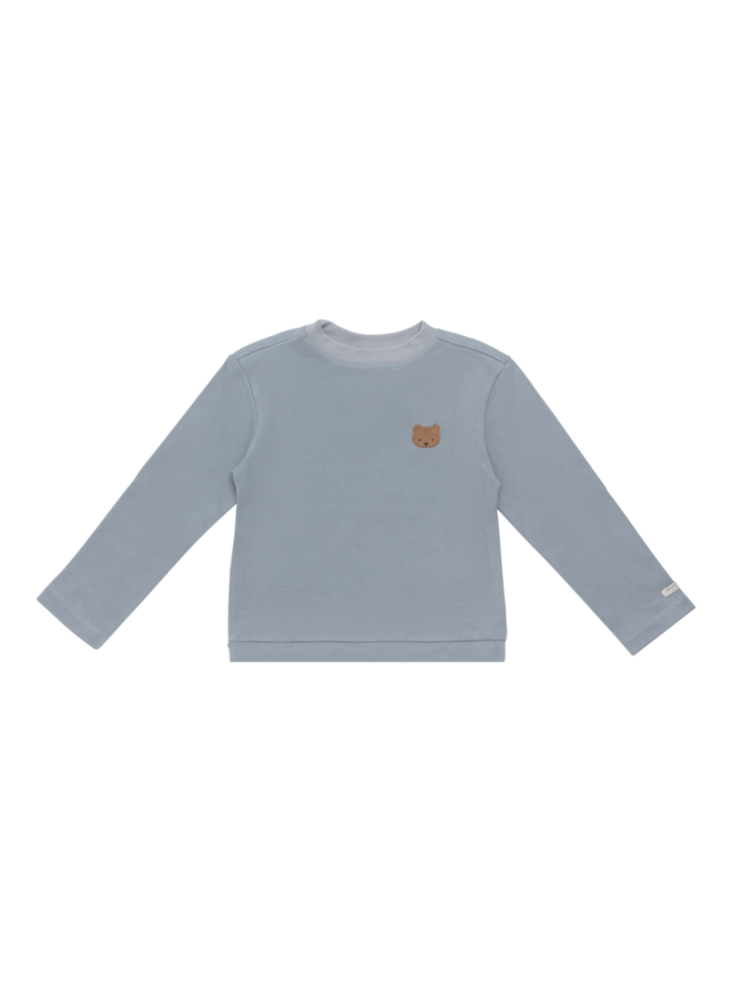 Donsje | jorijn longsleeve | bear | foggy blue