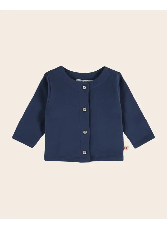 Emile et Ida | cardigan pression uni | minuit