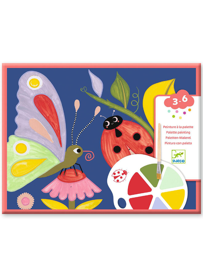 Djeco | knutselset schilderen met palet | creepy crawlies
