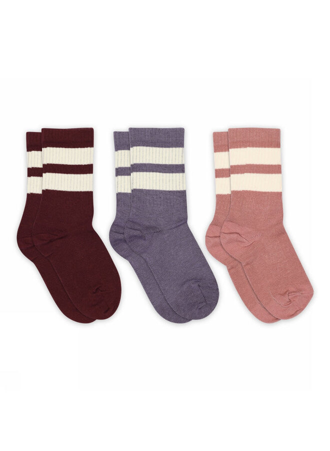 MP Denmark | anker socks - 3-pack | wine red