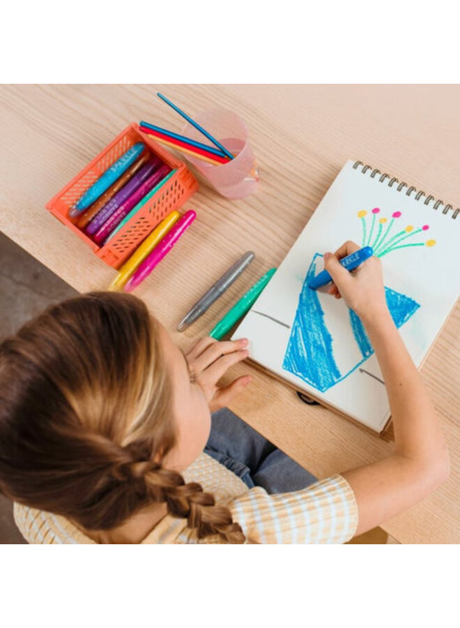 Ooly | rainbow sparkle metallic watercolor gel crayons