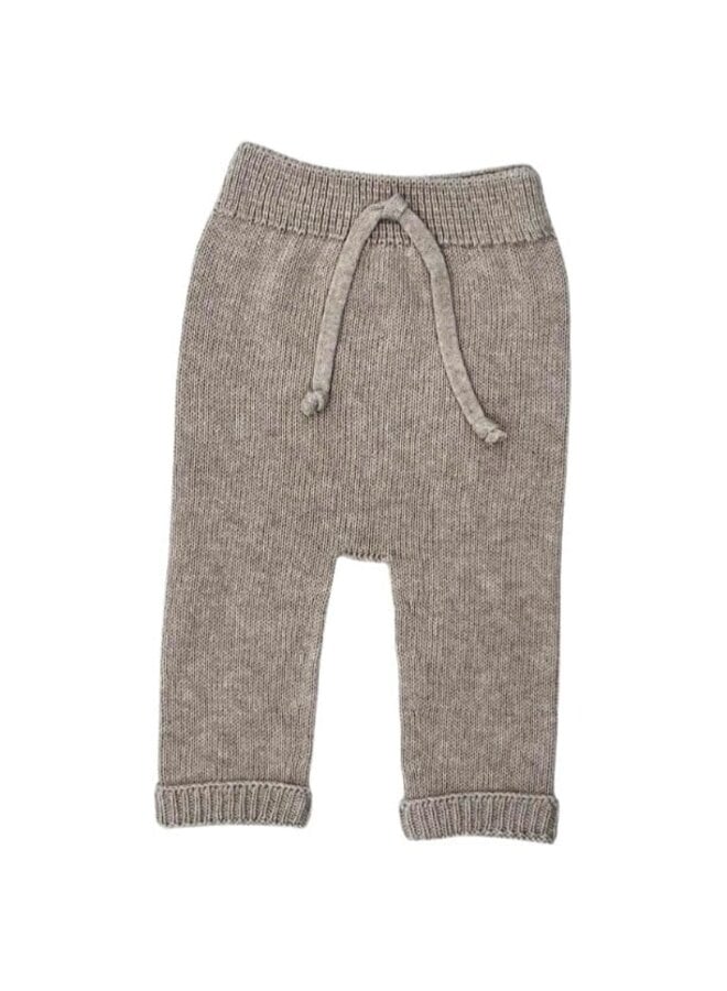 Li & Me | will |  plain knit trousers | toasted