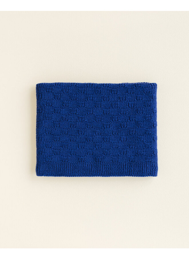 Hvid | tube scarf gigi | cobalt blue