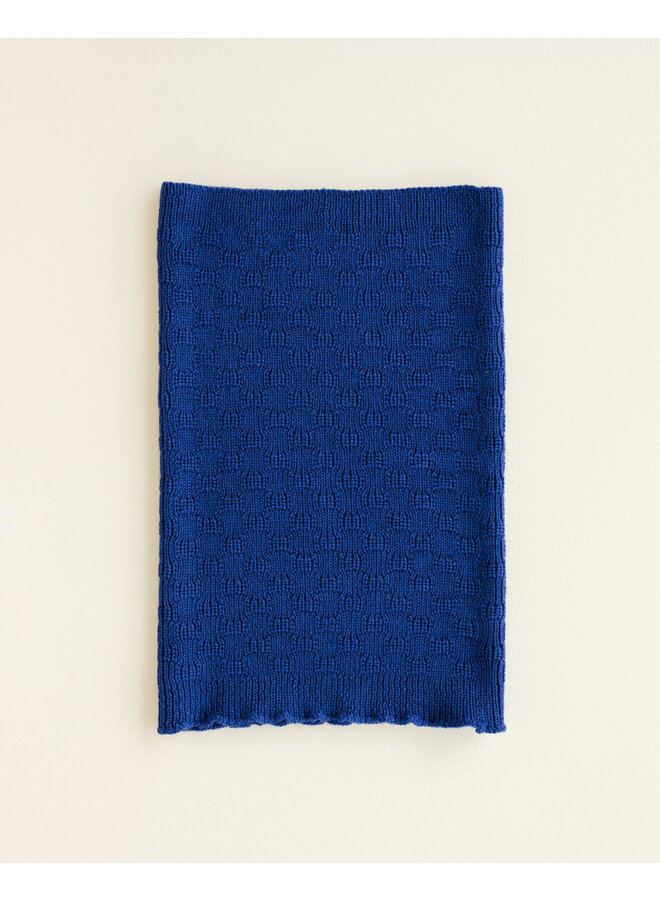 Hvid | tube scarf gigi | cobalt blue
