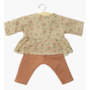 Minikane | poppenkleertjes 28 cm | blouse met bloemetjes en legging