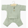 Minikane | poppenkleertjes 28 cm | broekje en blouse mintgroen