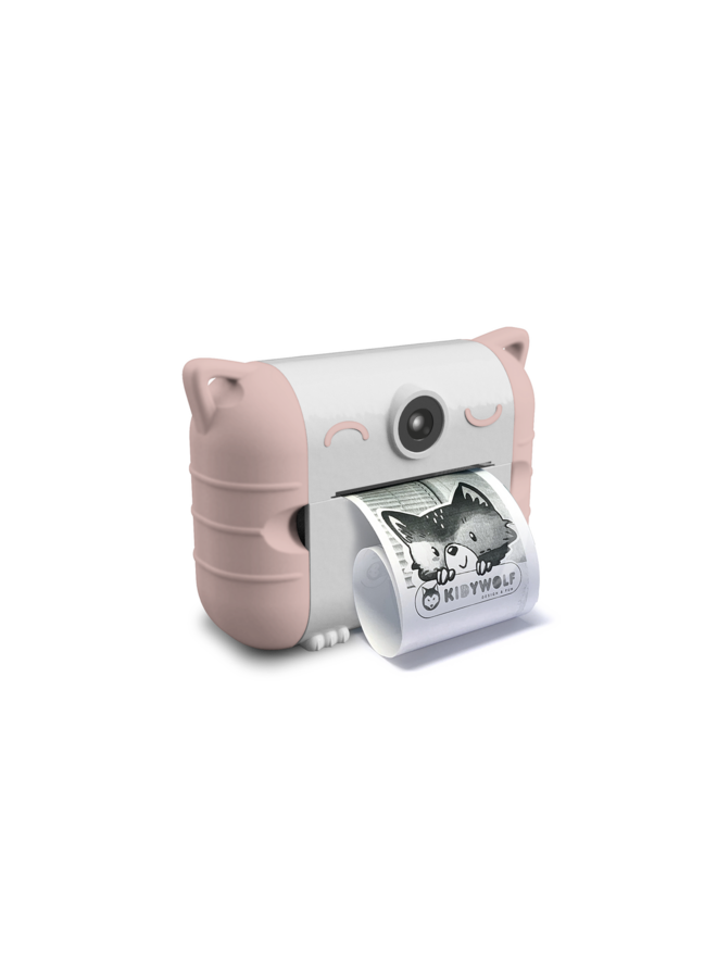 Kidywolf | kidyprint | fototoestel met thermische printer | roze