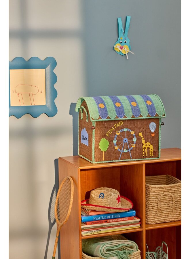 Rice | raffia basket | mint fun fair theme | small
