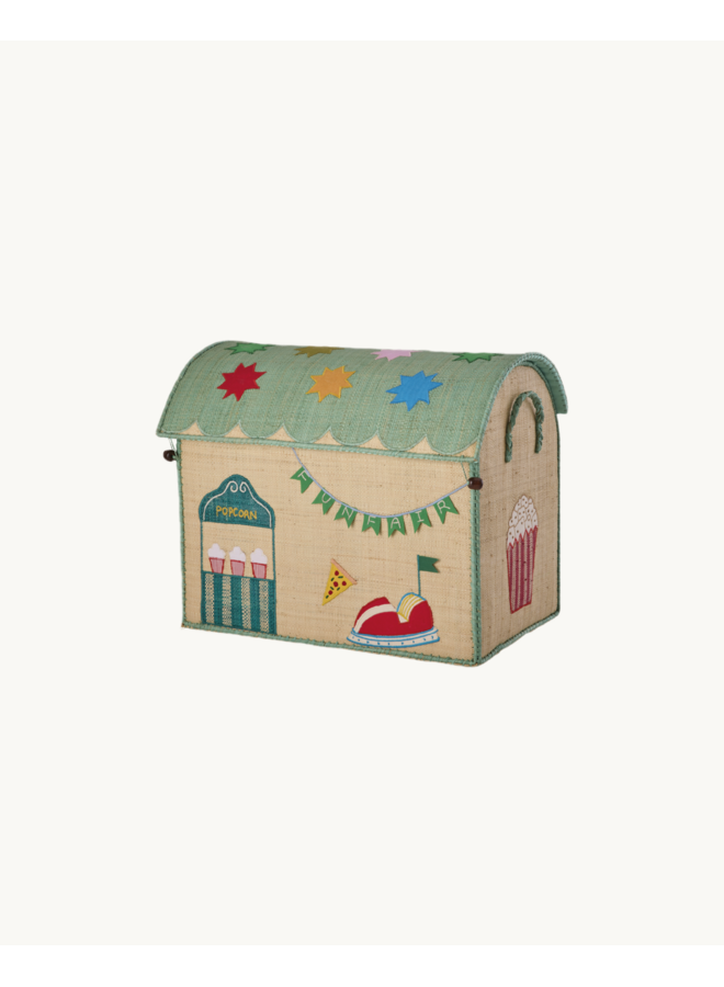 Rice | raffia basket | mint fun fair theme | medium