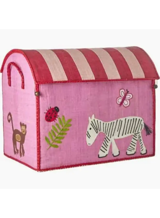 Rice | raffia basket | wildelife theme | large