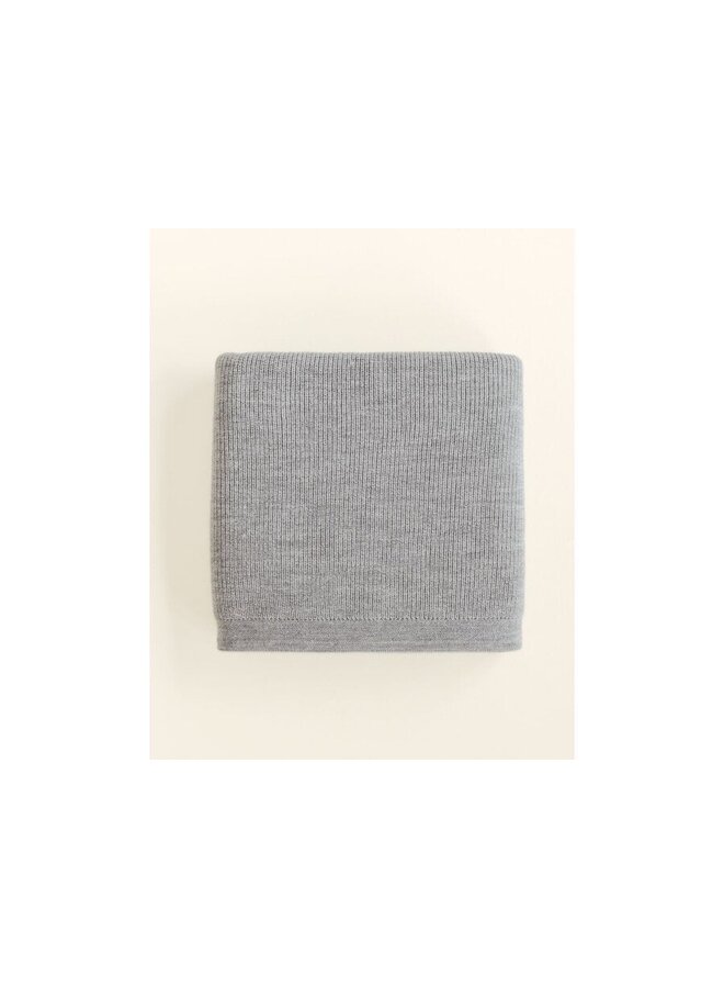 Hvid | blanket felix | grey melange