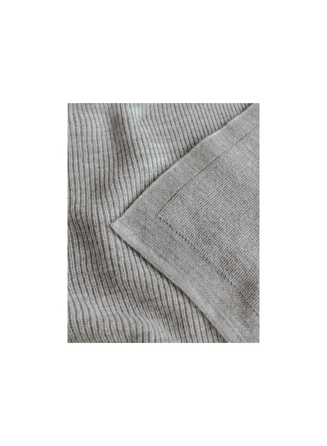 Hvid | blanket felix | grey melange