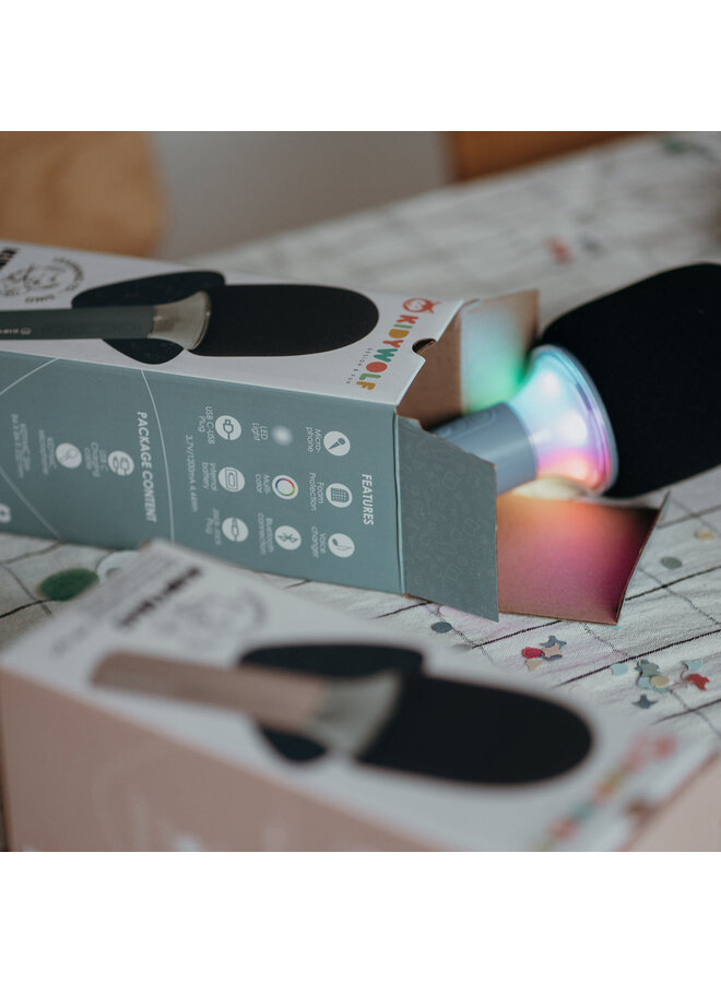 Kidywolf | kidymic | karaoke microfoon | blauw