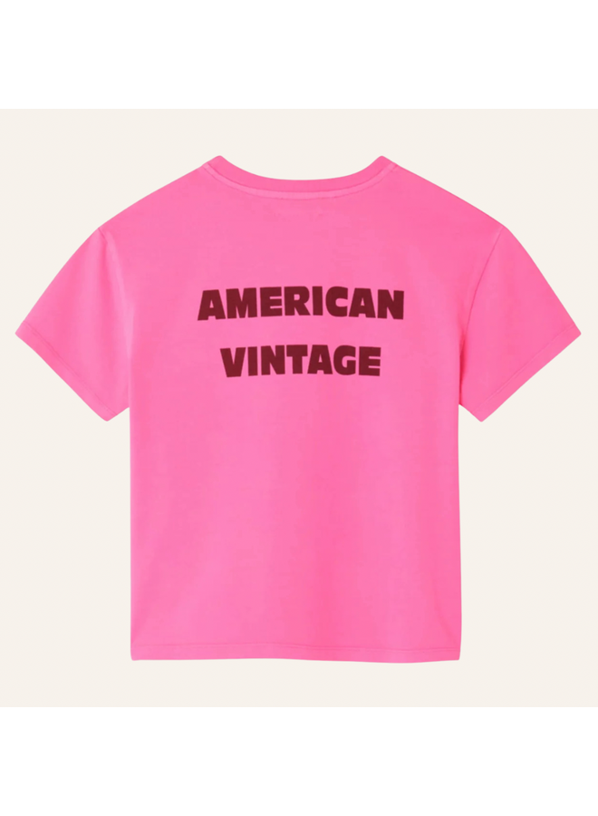 American Vintage | fizvalley t-shirt | rose fluo