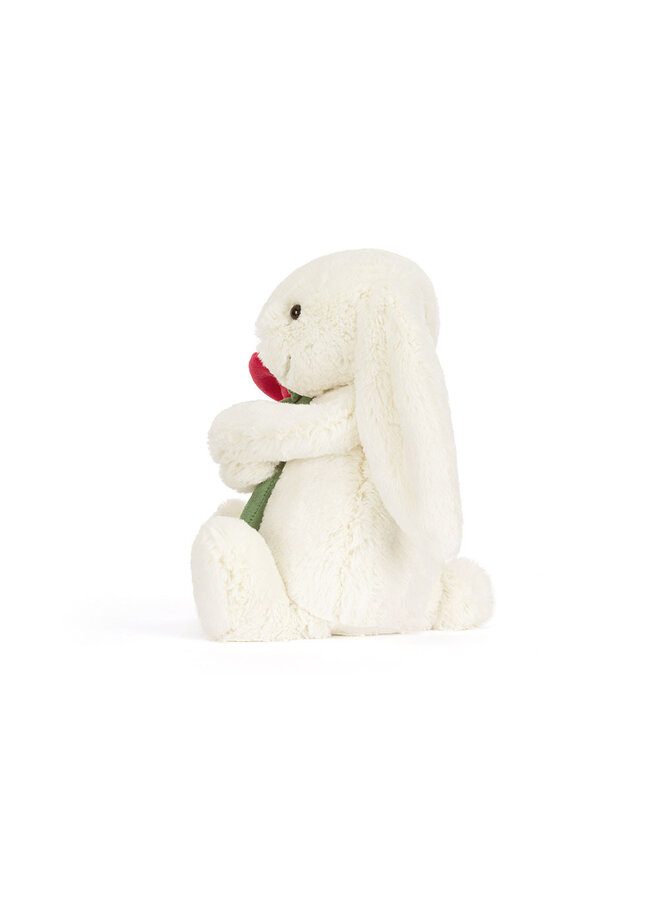 Jellycat | cream bunny with rose