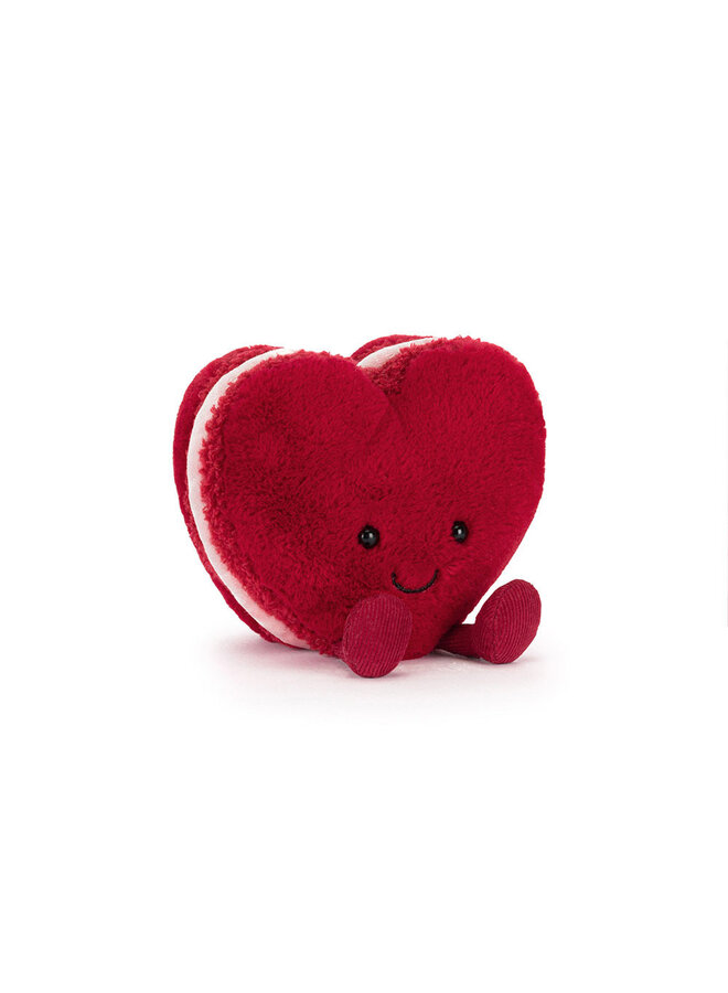 Jellycat | amuseables arlette heart macaron | red