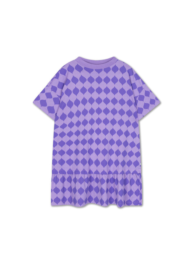 Repose | bottom hem ruffle dress | soft harlequin