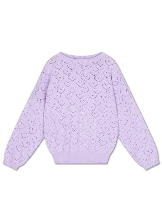 Repose | knit slouchy sweater | soft glacier bloom