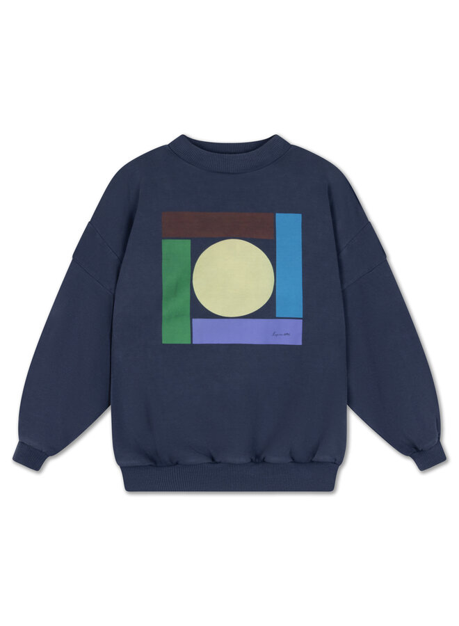 Repose | crewneck sweater | midnight teal