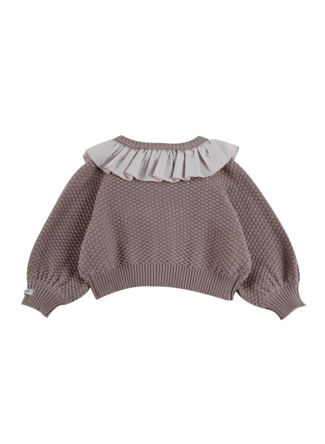 Donsje | veertje cardigan | plum