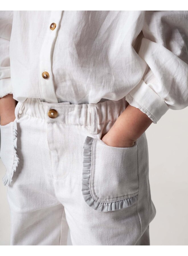 Donsje | josefine trousers | white sand melange