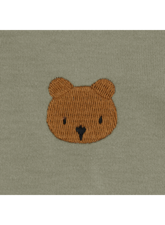 Donsje | jarne t-shirt | bear | dusty green
