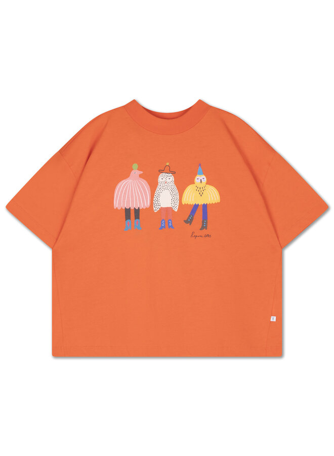 Repose | boxy tee | flame red