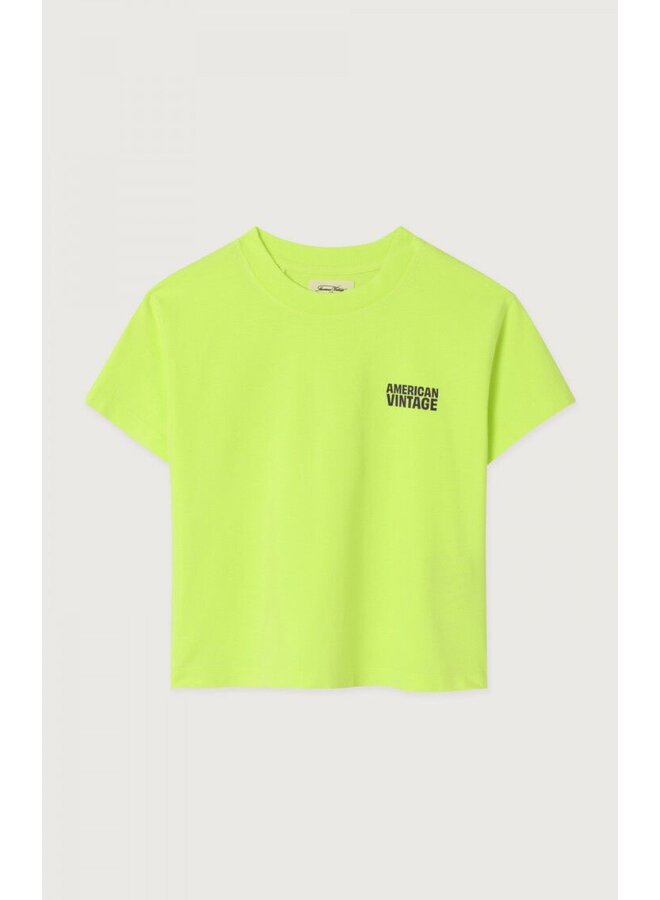 American Vintage | gixy t-shirt | jaune fluo