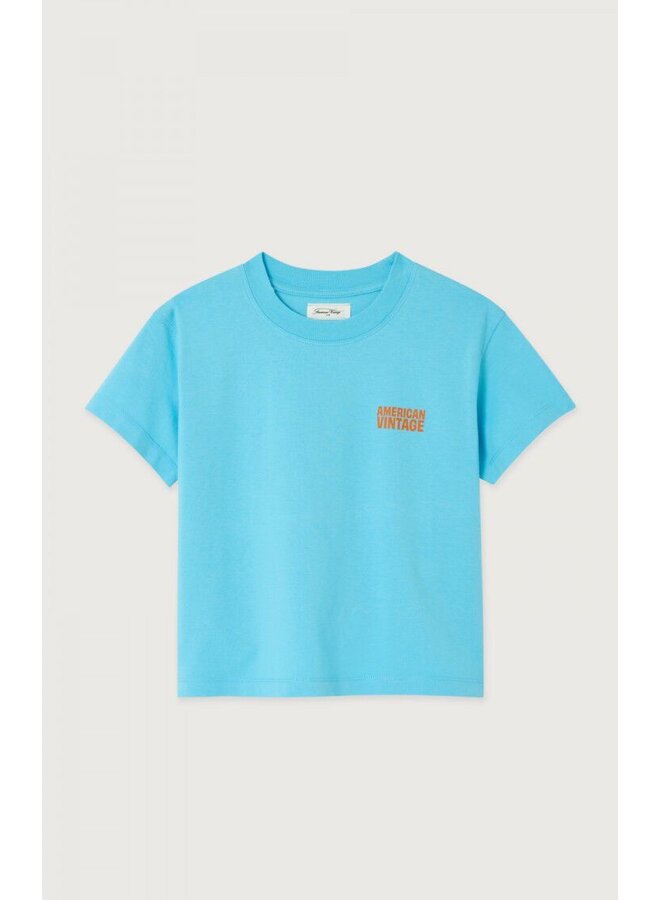 American Vintage | gixy t-shirt | blue ciel