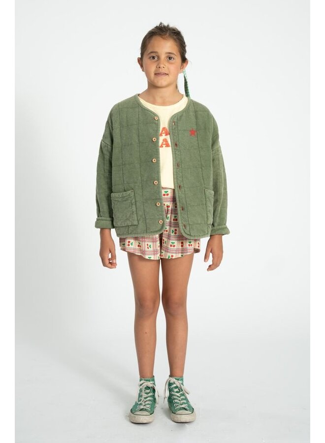 Piupiuchick | shorts | light yellow w/ cherries allover